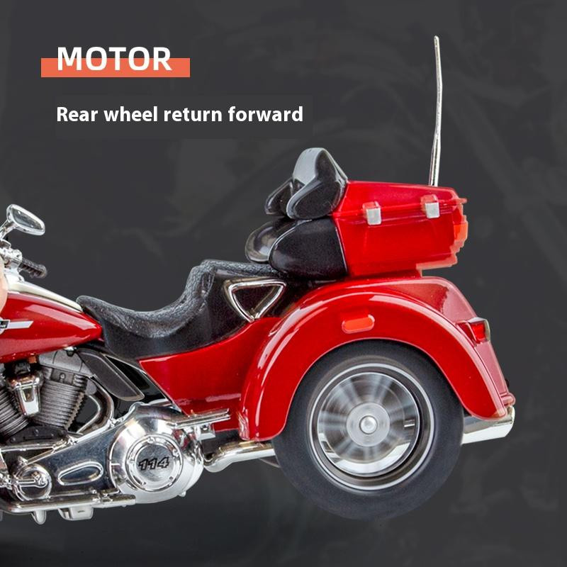 JJRC TOP Harley Davidson Tri Glide Ultra Dreirad Modell Motorrad blau 1:9 - Bild 1