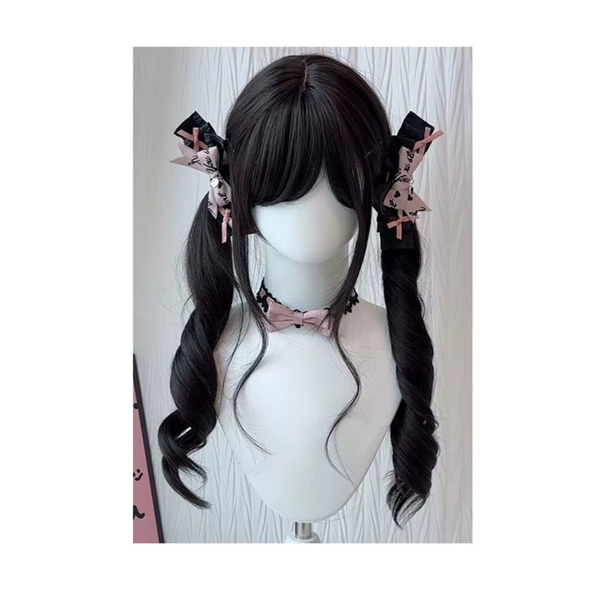 MEISU Perücke, 2 Pferdeschwanz-Lolita-Pony, synthetische Faser, Damen - Bild 6