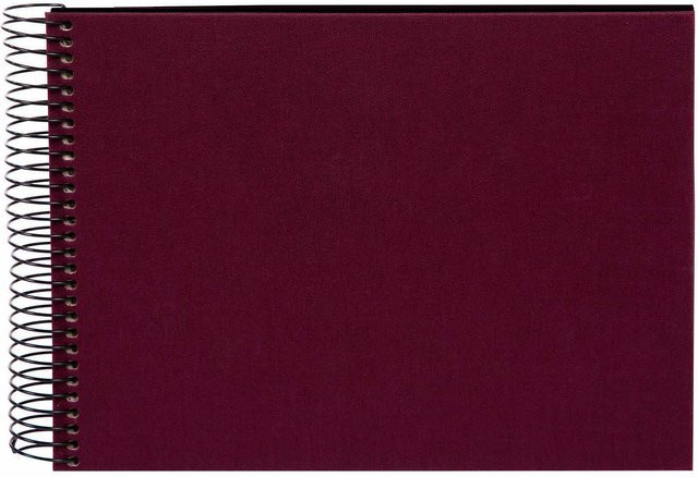 goldbuch Spiralalbum in Weinrot mit 40 schwarzen Seiten, B/H: 24 x 17 cm - Bild 1