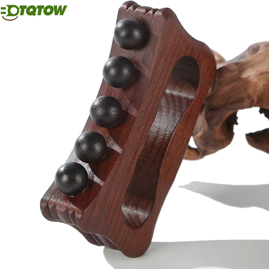 BOTQTOW Gua Sha Massagegerät aus Holz für Gesicht und Körper, Unisex - Bild 2