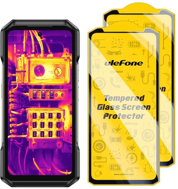 2er Pack Ulefone Panzerglas Displayschutzfolie für Ulefone Armor 27T Pro, transparent, 9H HD Anti-Fingerabdruck - Bild 1