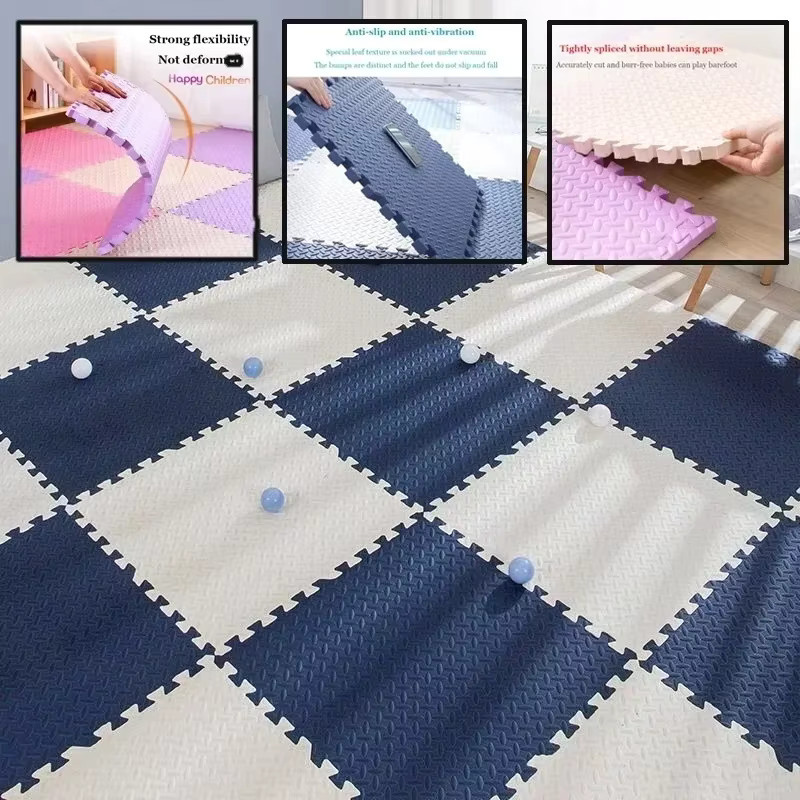 DHDH Baby Puzzle Bodenmatte, Schaumstoff, 8-16 Stücke, Gelb, Bunt / Mehrfarbig - Bild 2