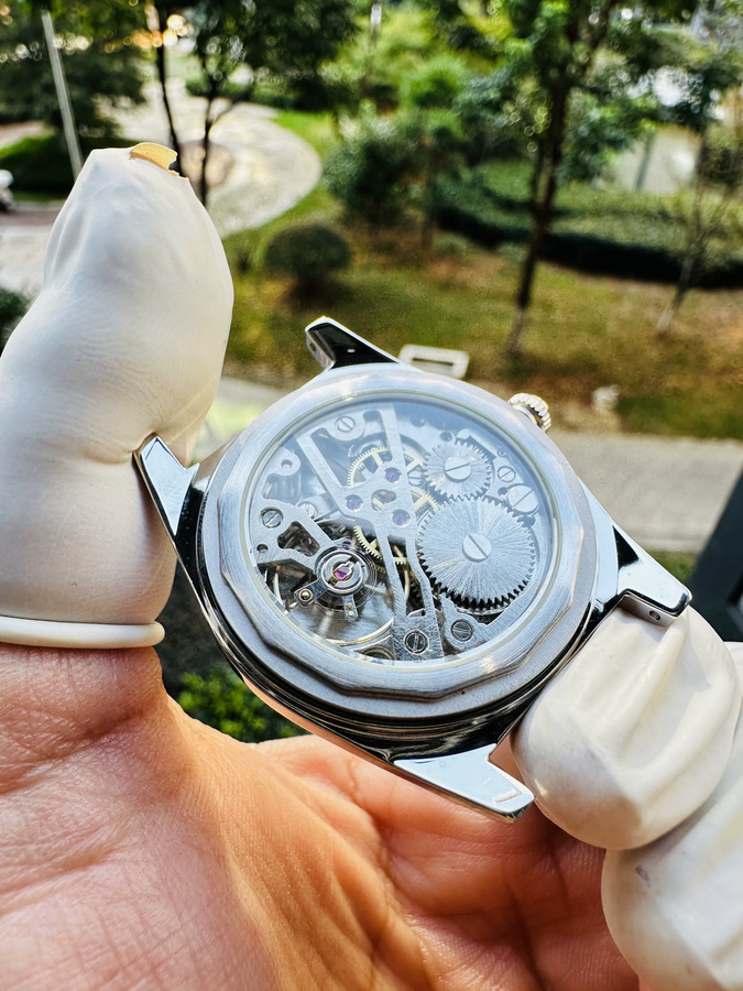 HEIMDALLR Analoguhr, Handaufzug, Edelstahl, 36 mm, Herren, Weiß - Bild 6