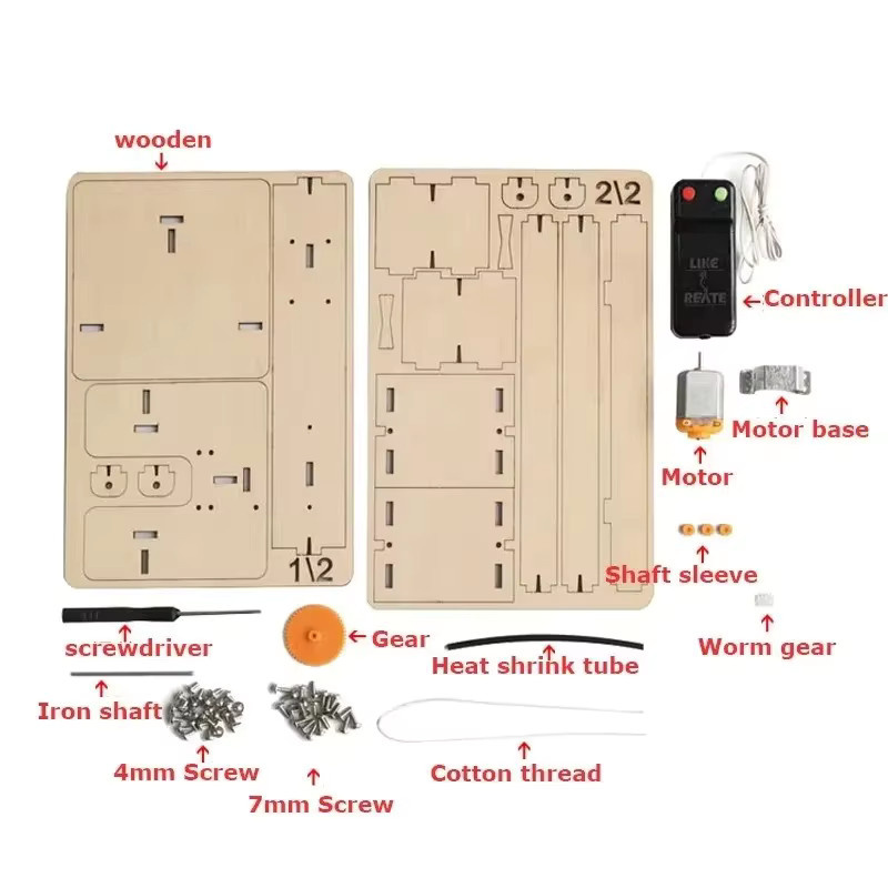 Meade Elektrischer Aufzug Modell, DIY Wissenschaft Projekt Kit, Holz - Bild 2