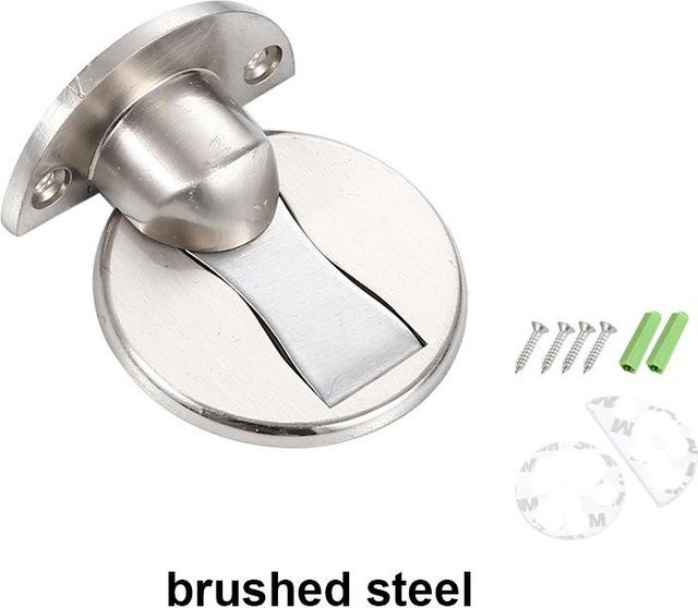 15 Stück Selbstklebende Magnetische Türstopper aus Zinklegierung in Silber, Unsichtbare Wandmontage als Wandprotektor - Bild 1