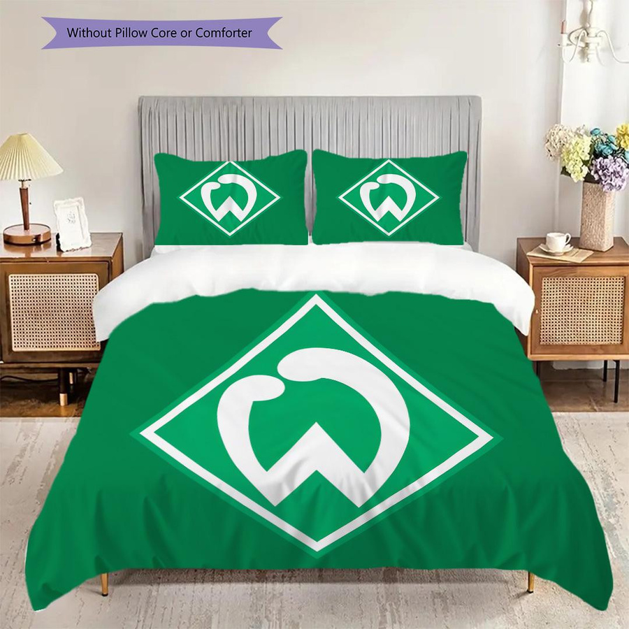 SV Werder Bremen Muster Bettwäsche Set mit Bettbezug und 2 Kissenbezügen B/H: 260 x 240 cm - Bild 2