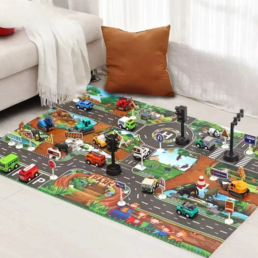 DHDH Baby Spielmatte Stadt Verkehr, Wasserdicht, Bunt / Mehrfarbig - Bild 2