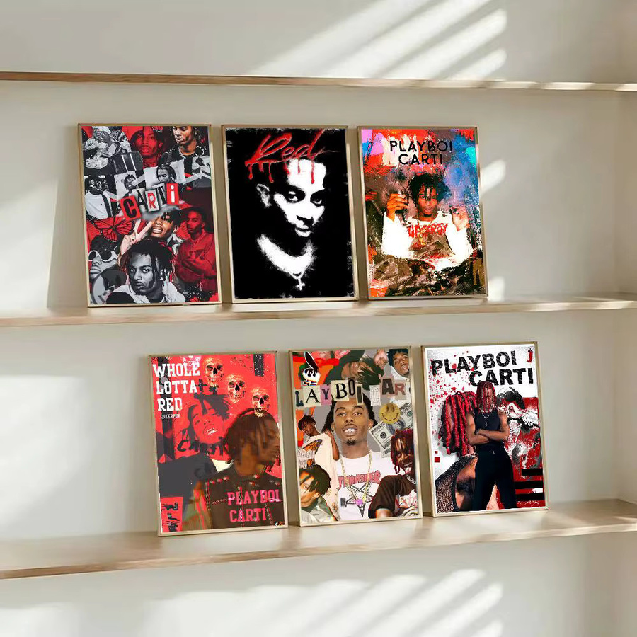Playboi Carti Poster als hochwertiger wasserfester Wandkunst-Aufkleber für dein Wohnzimmer oder deine Bar - Bild 3