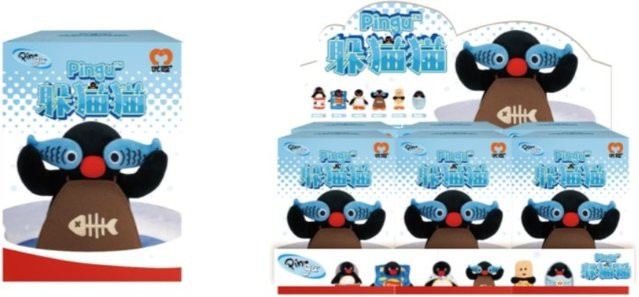 Youmai Pingu Hide & Seek Plüsch-Sammelfigur, Anhänger-Charm, Einzelfigur - Bild 1