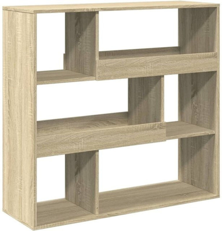 Bücherregal und Raumteiler Vidaxl in Sonoma-Eiche Natur, B/T/H: 100 x 33 x 94,5 cm - Bild 1