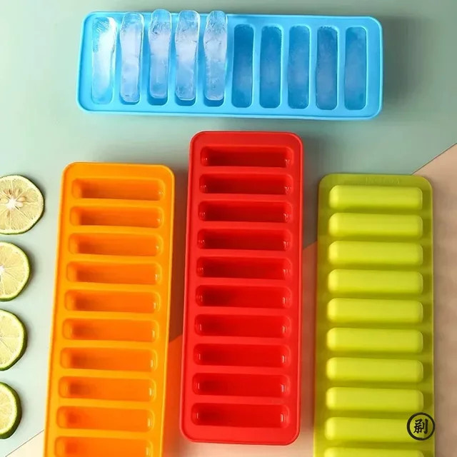 Backform aus Silikon in Orange und Multicolour für Kuchen, Schokolade, Brot und Kekse, rechteckig - Bild 1