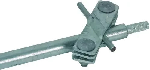 DEHN Anschlussschelle AS S TE 25 7.10 FL40 STTZN in Silber 18 kA - Bild 1