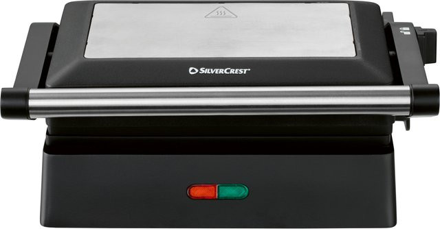 SILVERCREST Mini-Kontaktgrill in Schwarz mit Spülmaschinengeeigneten Teilen - Bild 1