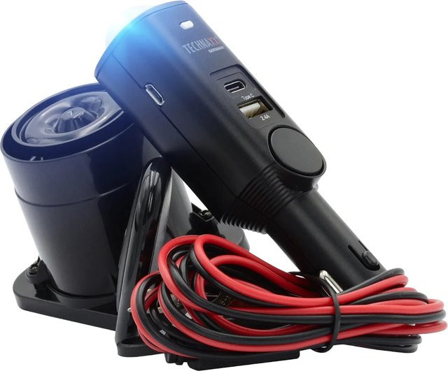 Technaxx TX-168 Auto Alarmanlage in Schwarz mit Fernbedienung, Innenraumüberwachung, blinkender LED und Panikalarmfunktion - Bild 1