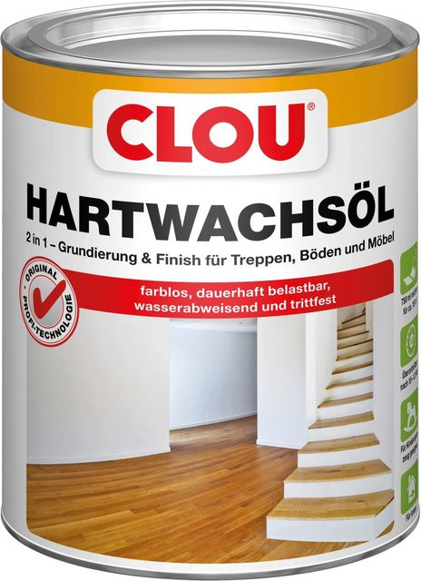 Clou Hartwachs-Öl Transparent seidenglänzend 750 ml - Bild 1