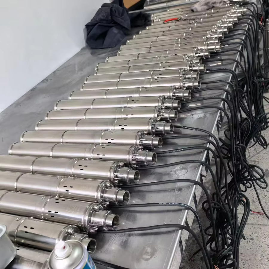 Solar-Tauchpumpe aus Edelstahl für die Landwirtschaft mit integriertem Controller, Silber - Bild 4