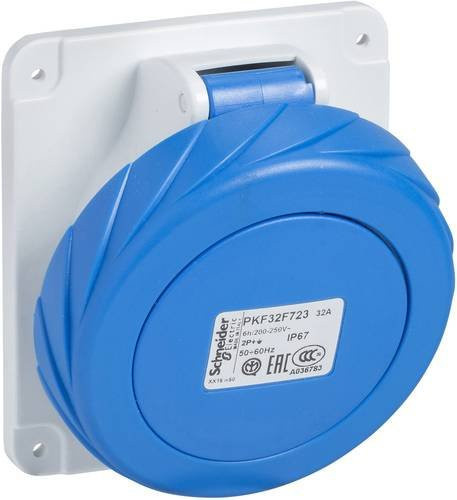 Schneider Electric PKF16F723 CEE Anbaudose 16A 250V Blau - Bild 1