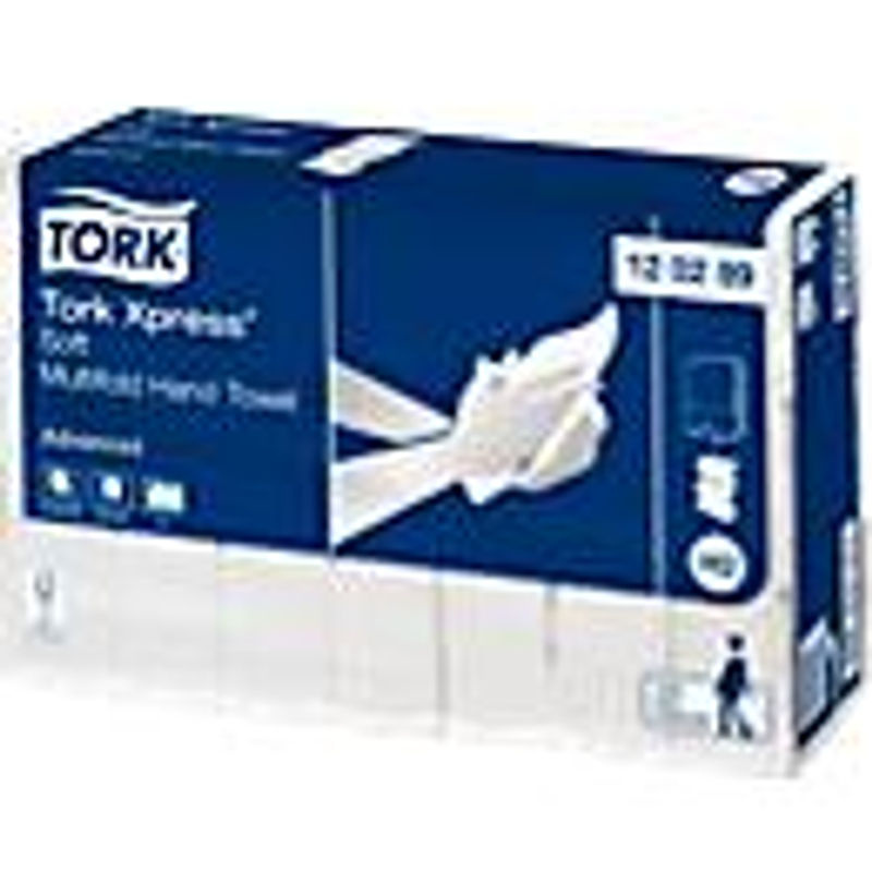 Tork Xpress Advanced Multifold-Handtücher, 2-lagig, weiß, B: 21,2 cm, L: 25,5 cm - Bild 3