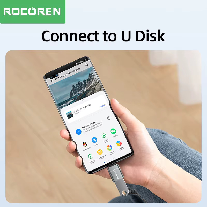 Rocoren OTG Adapter USB Typ C auf USB A 3.0 Konverter für MacBook Samsung S22 S21 und Android Geräte - Bild 5
