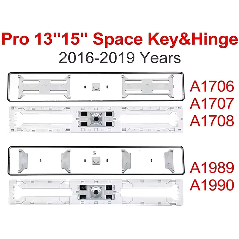 Apple Ersatz-Leertaste für MacBook Pro Retina 13 und 15 Zoll Modelle A1706 A1707 A1708 A1989 A1990 (2016-2019) in Schwarz - Bild 1