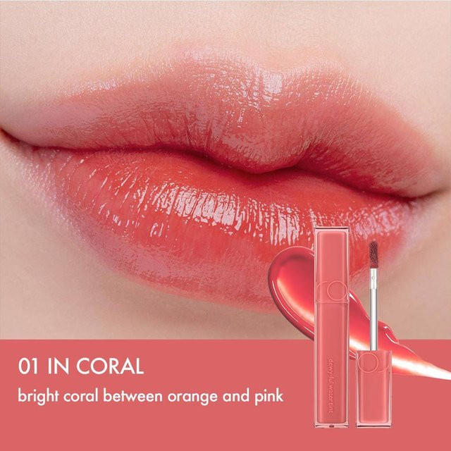 Rom&nd Dewyful Water Tint 01 In Coral, 5g, Gel, Glänzend - Bild 1
