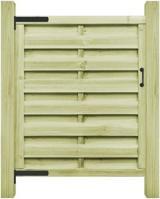 vidaXL Gartentor aus imprägniertem Kiefernholz in Grün, B: 100 cm, H: 125 cm - Bild 1