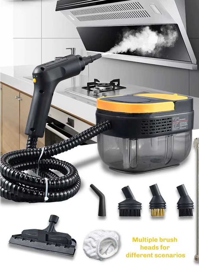 BALASHOV Handheld Dampfreiniger in Grau und Schwarz für Küche, Haushalt und Auto - Bild 7