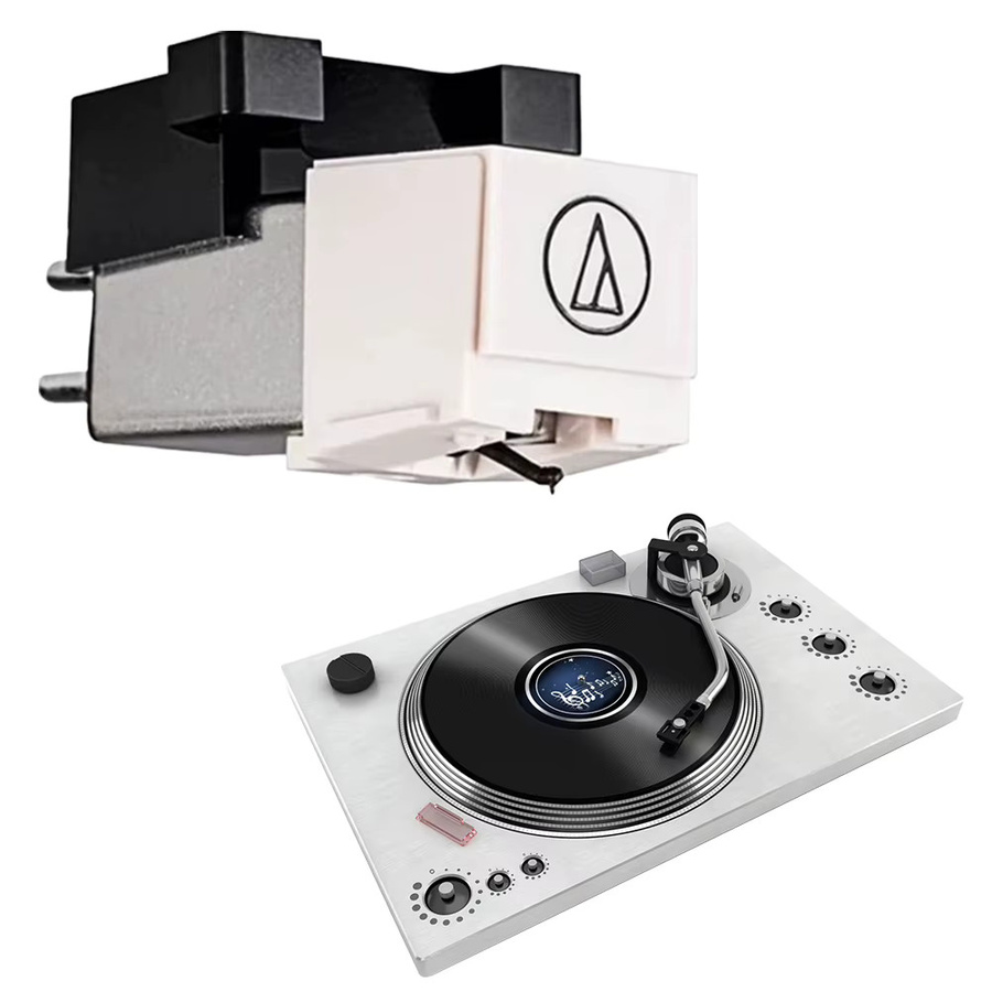 Audio-Technica AT3600L Diamant Nadel in Weiß für Plattenspieler als magnetische Patrone mit Stylus für LP Vinyl - Bild 5