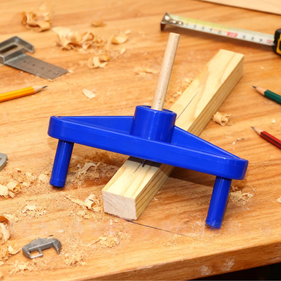 Magnetischer Zentrierfinder und Linienmarkierer für die Holzbearbeitung in Blau - Bild 5