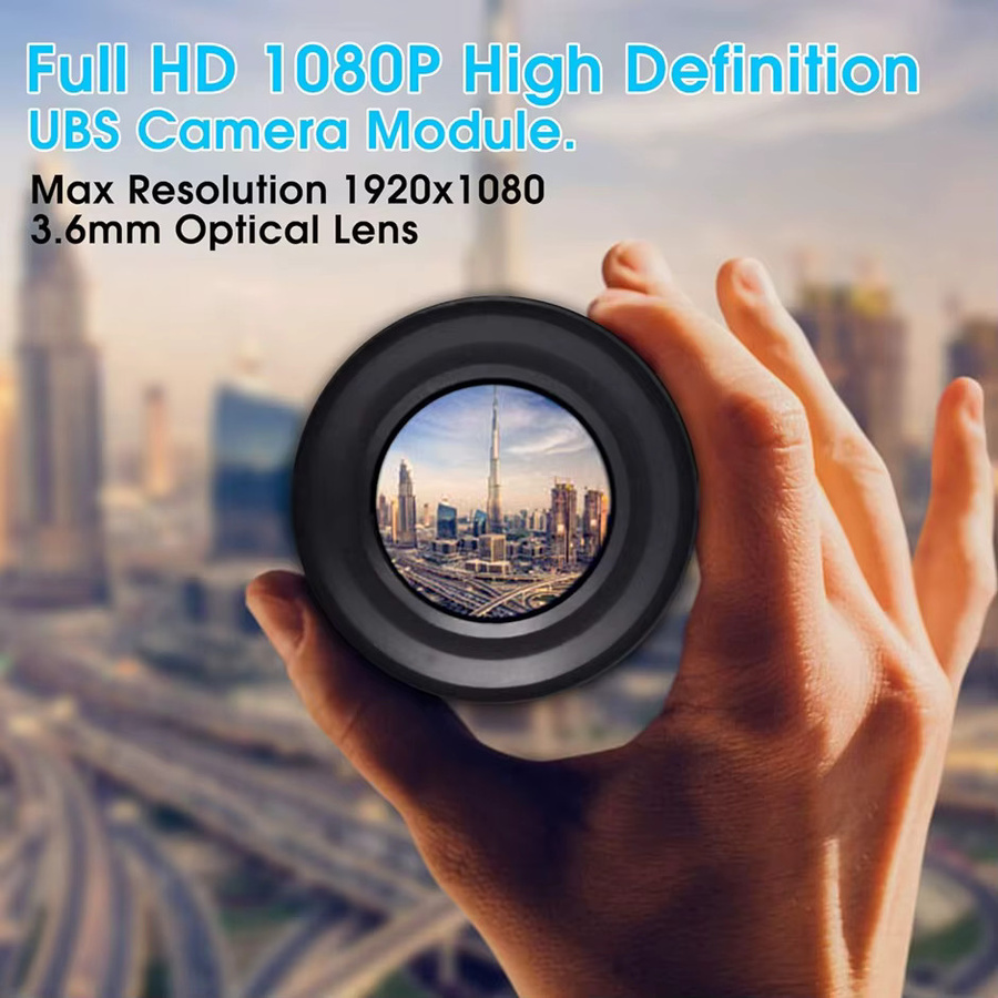 Elp Mini-USB-Kamera Modul Full HD 1080p mit IMX323 Sensor, Audio-Mikrofon und Low Light Funktion in Schwarz - Bild 3