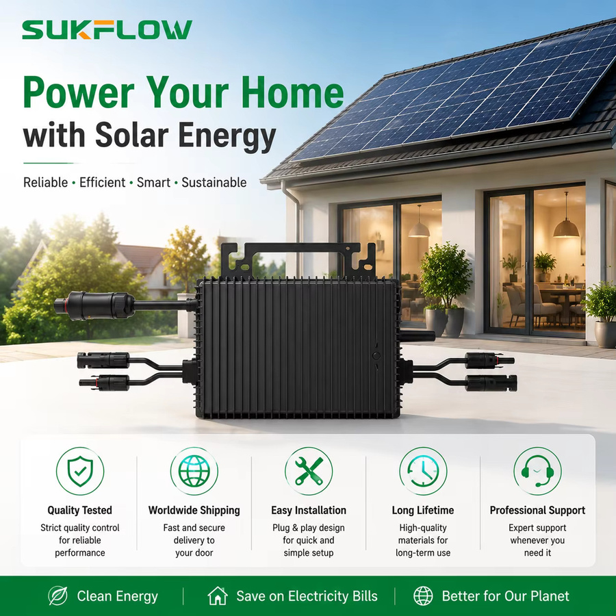 Sukflow Mikro-Solarwechselrichter 800W mit MPPT und WiFi-Monitor für dein Heim-Balkon-Solarsystem - Bild 7