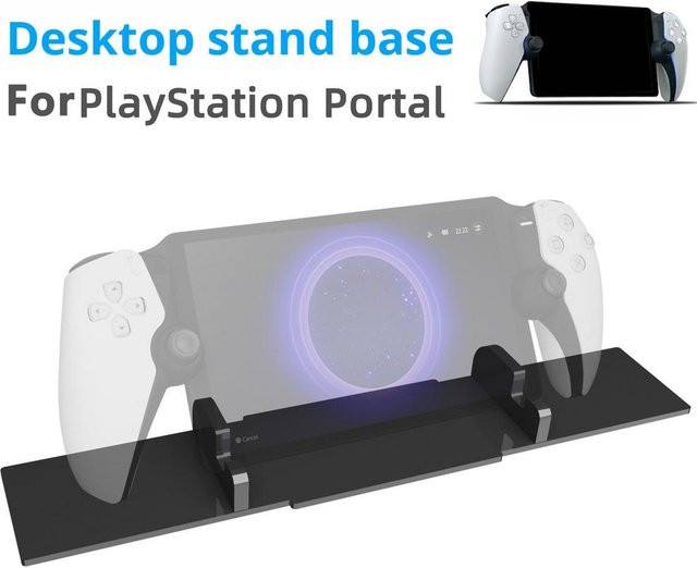 Desktop-Ständer für PS Portal Remote Player und Game-Controller-Basis in Schwarz, kompatibel mit 9,7-Zoll-Tablets und Wireless-Tastaturen - Bild 1