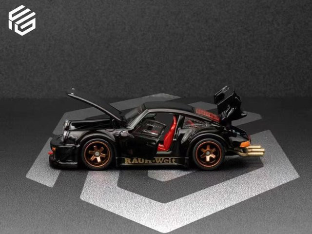 RWB930 Widebody Modifizierte Edition GT-Flügel, Spielzeugauto, 1:64, schwarz, ab 14 Jahren - Bild 1