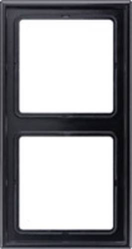 Jung 2fach Rahmen Abdeckung LS 982 Schwarz - Bild 1