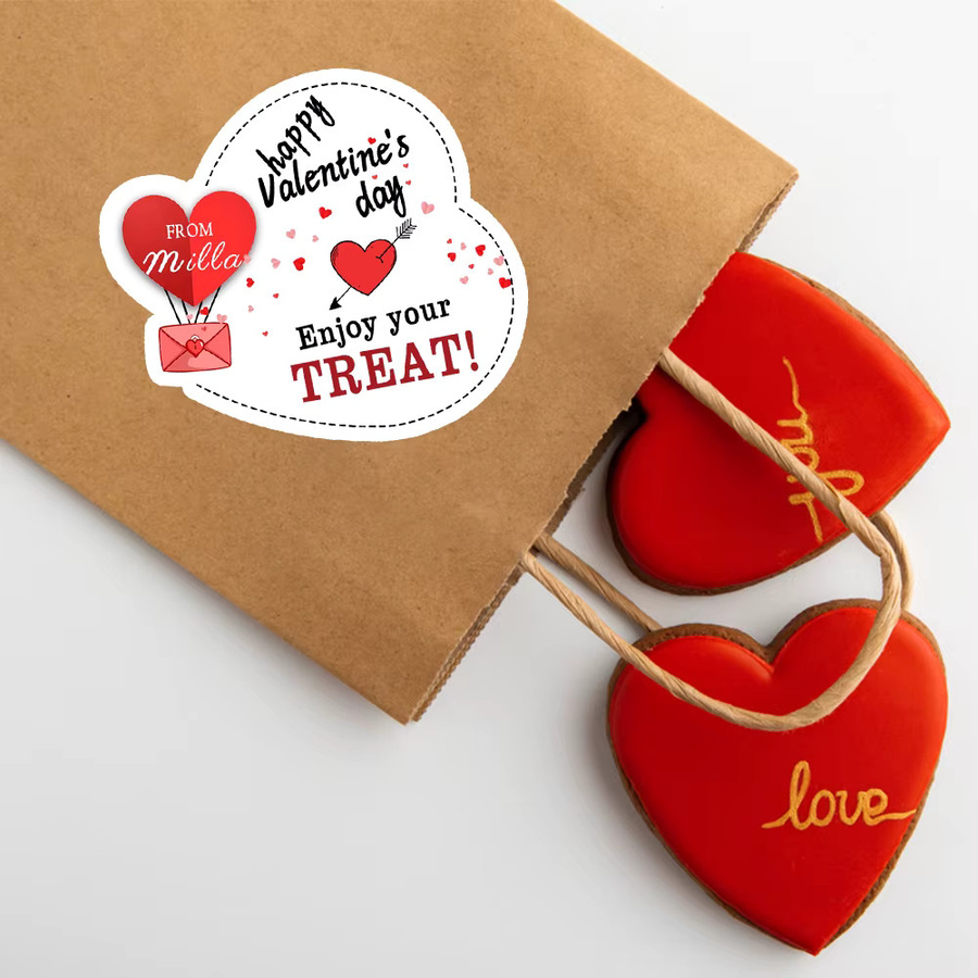 Personalisierte Namens-Liebesaufkleber von WEIGAO für Valentinstag als dekorative Aufkleber für Geschenkverpackungen - Bild 3