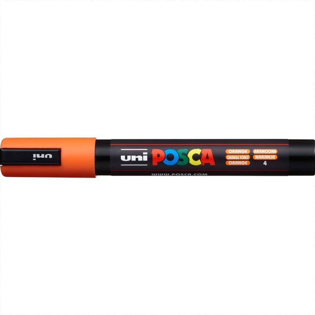 uni POSCA-Marker PC-5M Permanentmarker mit runder Spitze in Orange (1,8-2,5 mm) - Bild 1