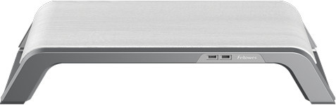 Fellowes Hana Monitor Support Bildschirmständer für den Desktop in Weiß mit USB-A Anschluss - Bild 1
