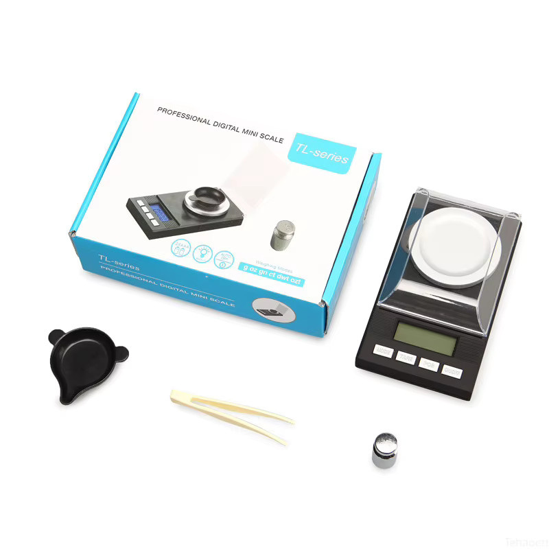 Tehaoen Elektronische Digitalwaage in Schwarz, Präzisions-Mini-Waage für Gold, Schmuck und Diamanten mit 0,001 g Messgenauigkeit - Bild 4
