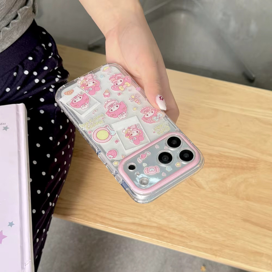Sanrio My Melody Glitzer Handyhülle für iPhone 17 16 15 14 13 Pro Max Transparent Weiche TPU Hülle - Bild 4