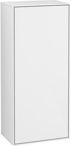 Villeroy & Boch Finion Seitenschrank mit Glastüren in Weiß, B/T/H: 41,8 x 27 x 93,6 cm - Bild 1