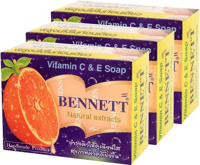 Bennett Bar Soap Vitamin C und Vitamin E, 130 g - Bild 1