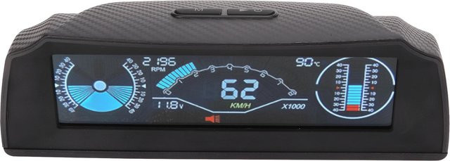 Koogeelife Auto HUD Display Digital Universal Windschutzscheibenanzeige mit Motordrehzahlanzeige in Grau und Schwarz - Bild 1