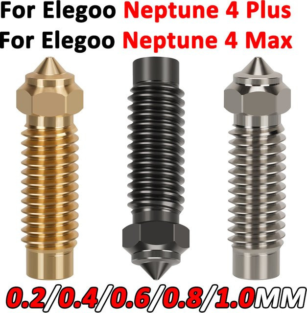 Sprout Labs Hotend Kit mit gehärteter Stahldüse in Gold für Elegoo Neptune 4 Max und 4 Plus - Bild 1