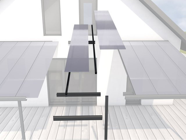 Gutta Erweiterungsmodell Typ C in Anthrazit, Breite: 120 cm, Länge: 306 cm - Bild 1