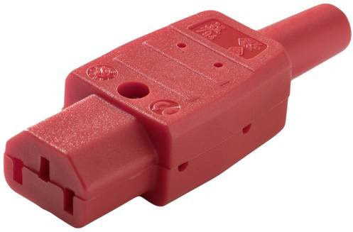 Martin Kaiser 794/rt Kaltgeräte-Steckverbinder Stecker, gerade, 10A, Rot - Bild 1