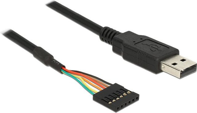 DeLock USB TTL Converter Serieller Adapter USB 2.0 Schwarz - Bild 1
