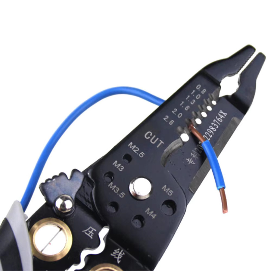 WOZOBUY Multifunktionale Elektrikerzange zum Spalten und Abisolieren von Draht und als Crimpzange - Bild 4