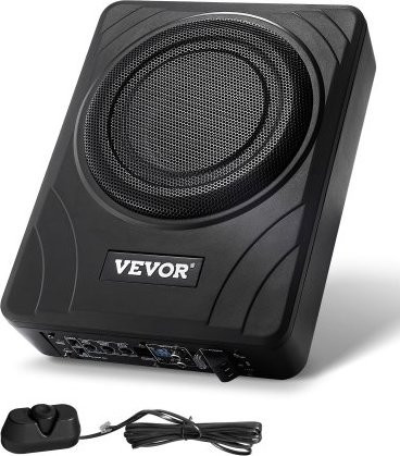 VEVOR Untersitz Auto Subwoofer 300 W in Schwarz mit eingebautem Verstärker und Lautstärkeregler für SUVs, Lkw und Wohnmobile - Bild 1