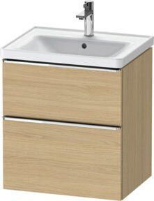 Duravit Waschtischunterschrank D-Neo in Eiche Natur, Wandhängend, B/T/H: 58,4 x 45,2 x 62,5 cm - Bild 1