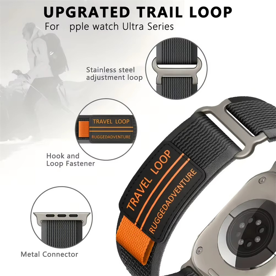 Nylon Trail Loop Armband für Apple Watch, Textil/NATO, Unisex - Bild 2